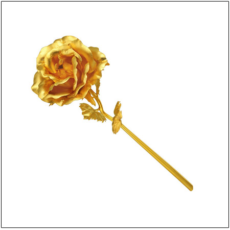 شاخه گل رز طلای نانو
